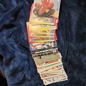74ish NFL football Cards. Assorted Brands.